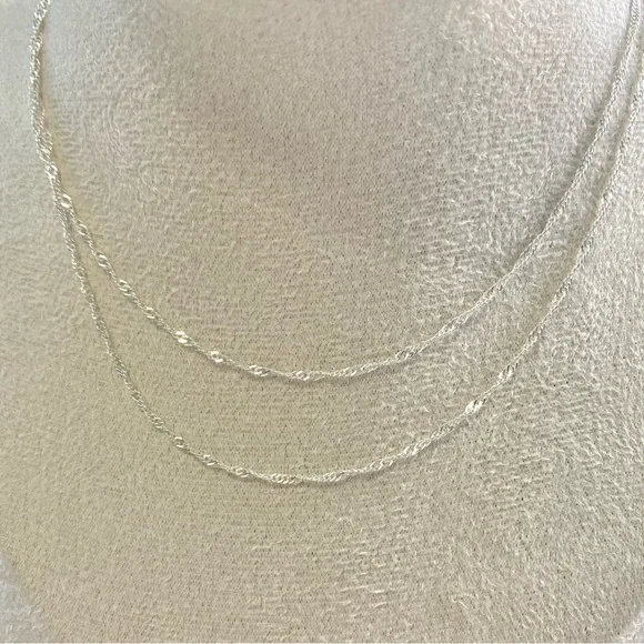 Beautiful wave 30” Sterling silver 925 Chain - Picture 3 of 6